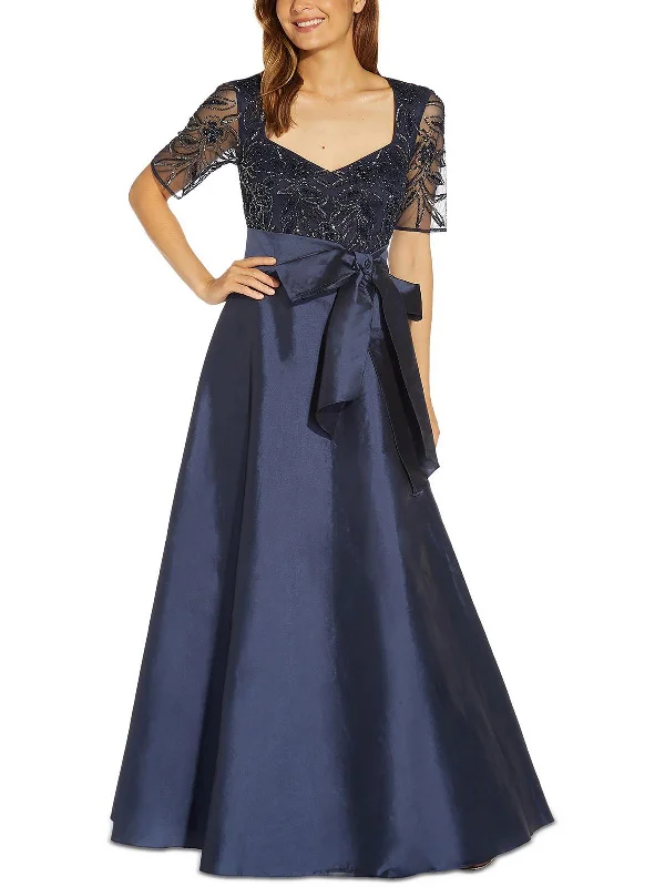 Womens Embellished Maxi Evening Dress