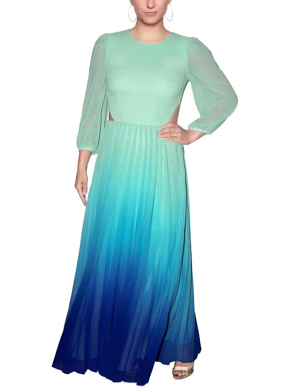 Womens Ombre Long Evening Dress