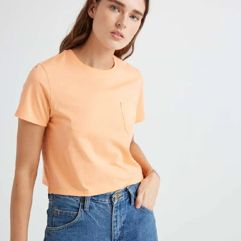 Boxy Crop Tee (Cantaloupe)