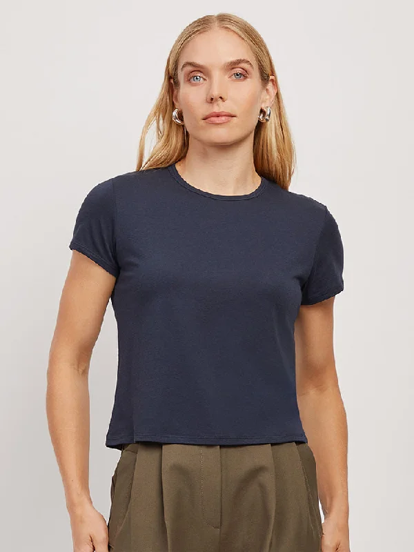 Cropped Fitted Crew Marcy Tee