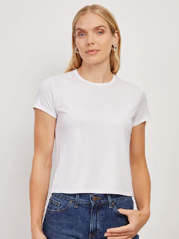 Cropped Fitted Crew Marcy Tee