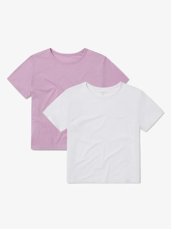 Cropped Fitted Crew Marcy Tee 2-Pack