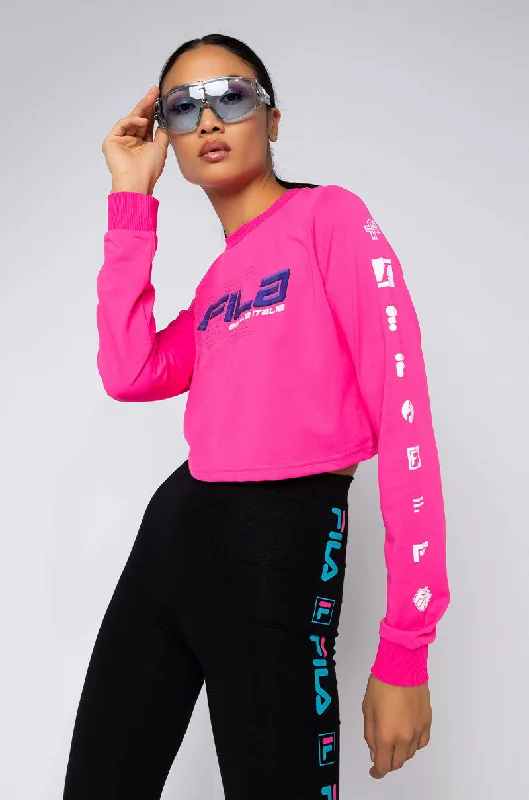 FILA LUIGIA LONG SLEEVE CROP TEE