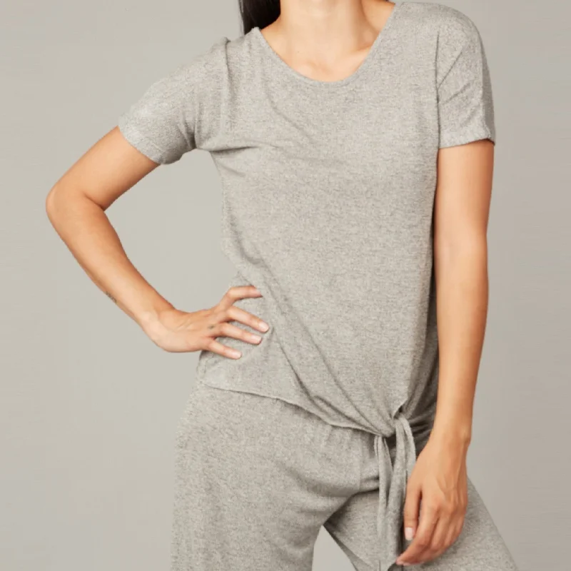 Side Tie Tee (Grey)