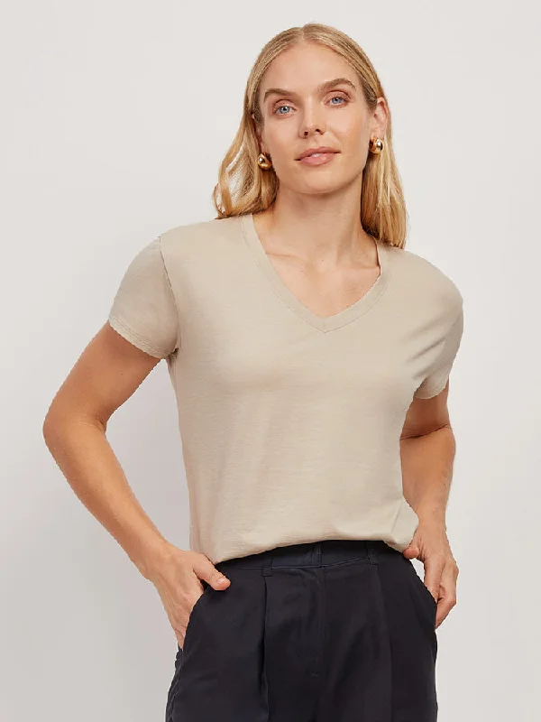 The Cotton Relaxed V-Neck Tee