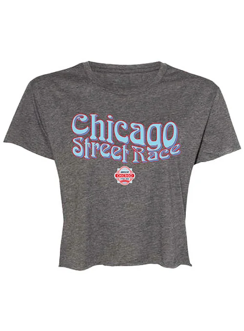 Chicago Street Race Charcoal Crop Top