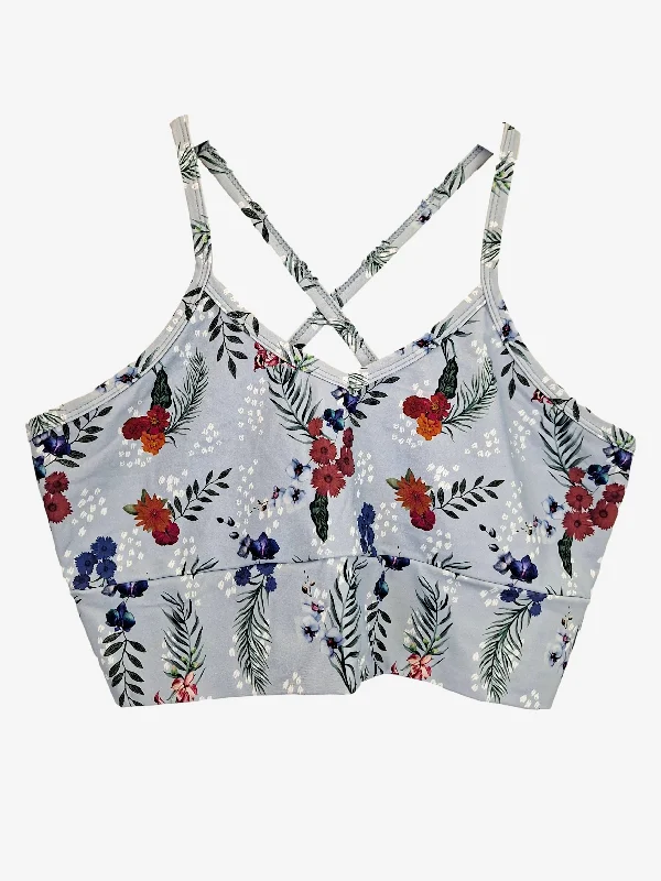 DK Active Basic Floral Active Crop Top Size 18