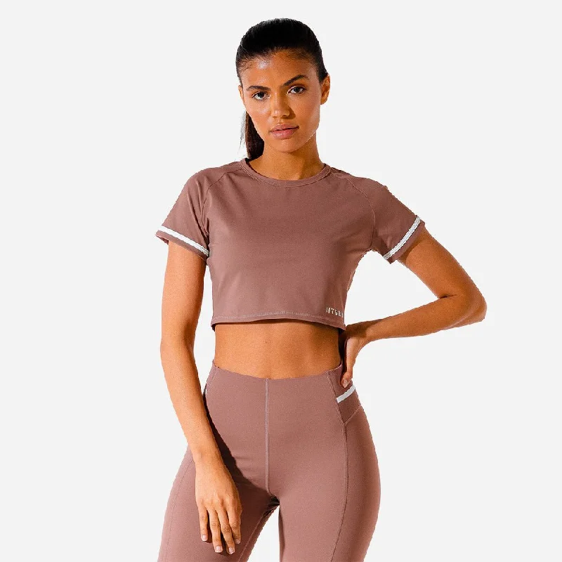 Hybrid Crop Top - Pink