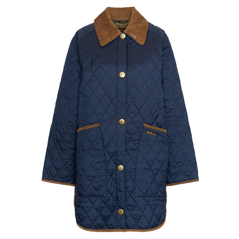 Barbour 30th Anniversary Oversized Ladies Liddesdale Jacket - Navy/Classic