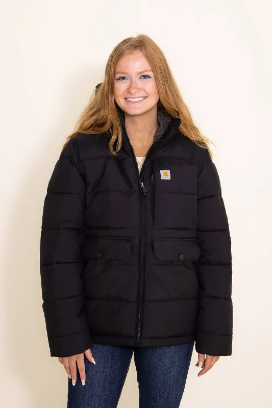 Carhartt Relaxed Fit Midweight Utility Jacket for Women in Black | 105457-N04