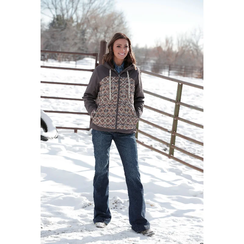 Cinch Women's Grey Southwestern Ski Jacket