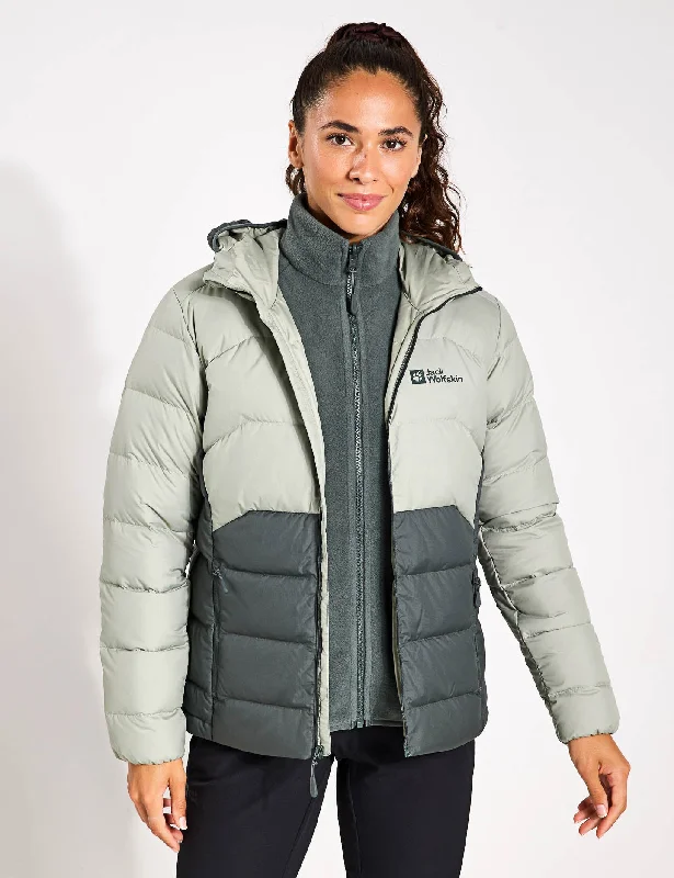 Ather Down Hooded Jacket - Slate Green