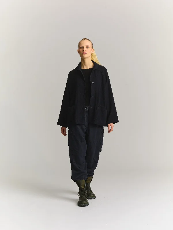 MATHILDE JACKET - QUORUM TUMBLED - DARK NAVY