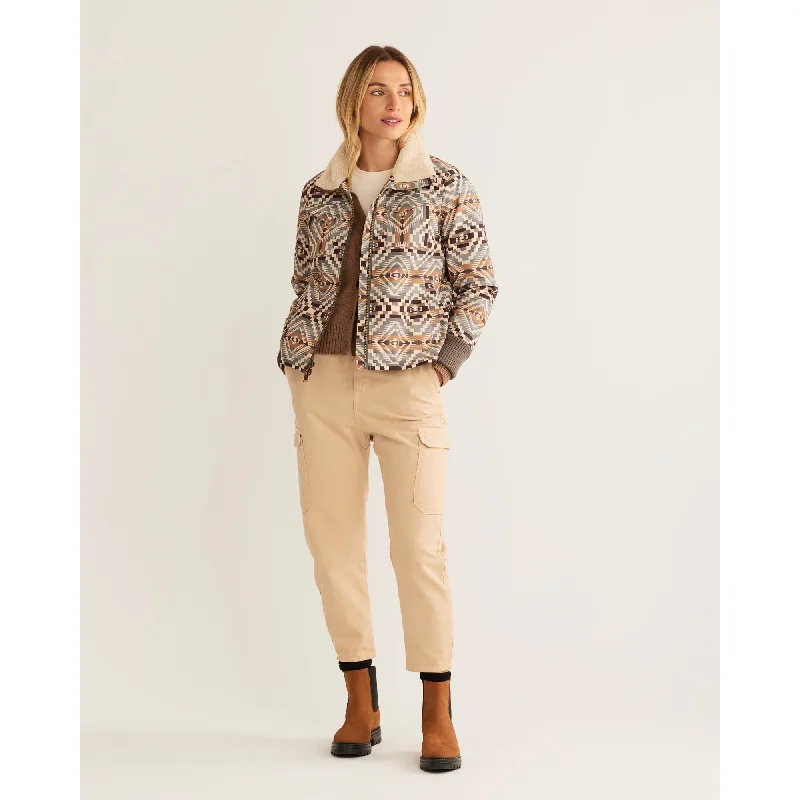 Pendleton Women's Abiquiu Sky Tan Madera Zip Jacket