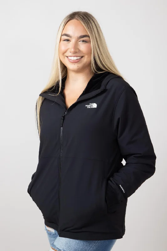 The North Face Shelbe Raschel Hoodie Jacket for Women in Black | NF0A84JJ-4H0