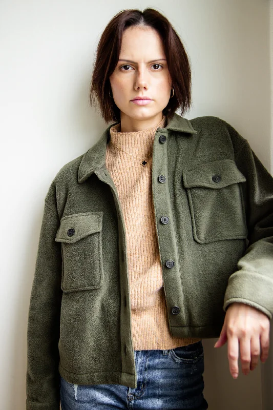 Thread & Supply Auria Trucker Jacket in Pine Needle | J1564PFKTS-PINENEEDLE