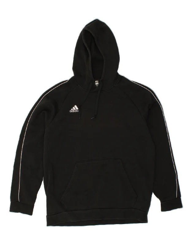 ADIDAS Mens Hoodie Jumper XL Black Cotton