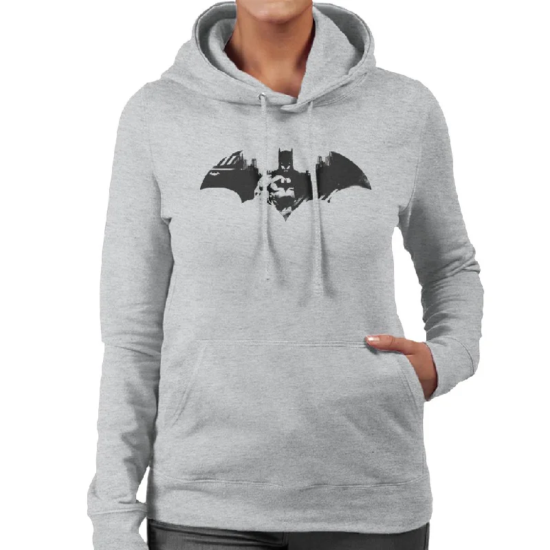 Batman Bat Symbol In Gotham City Women's Hooded Sweatshirt