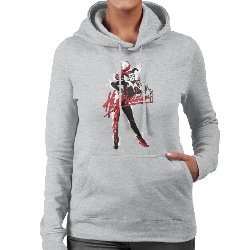 Batman Harley Quinn Hi Puddin Women's Hooded Sweatshirt