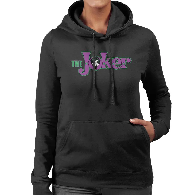 Batman The Joker Logo Women's Hooded Sweatshirt