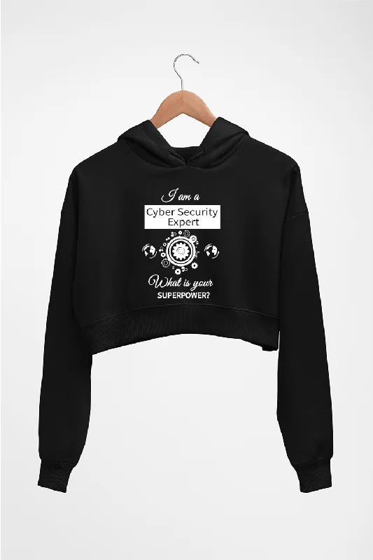 Cyber Security Crop HOODIE FOR WOMEN