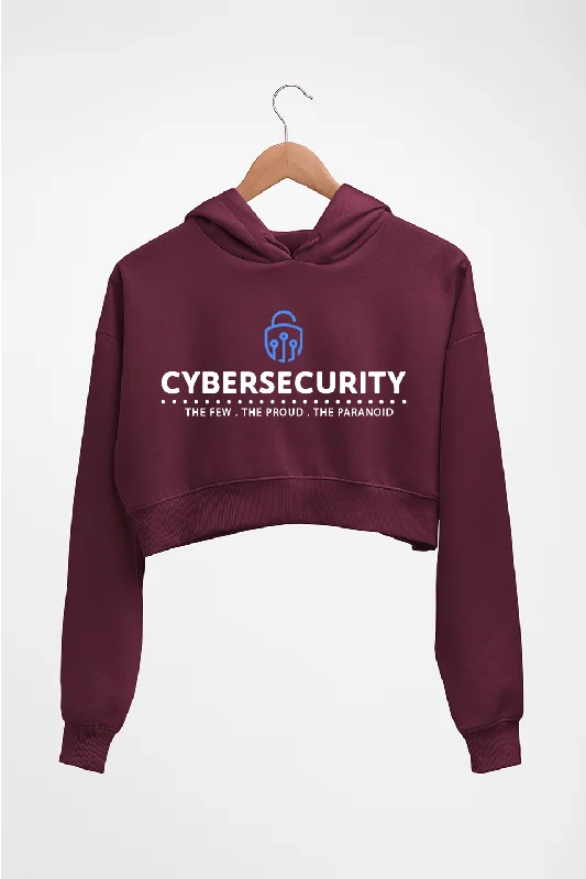 Cyber Security Crop HOODIE FOR WOMEN