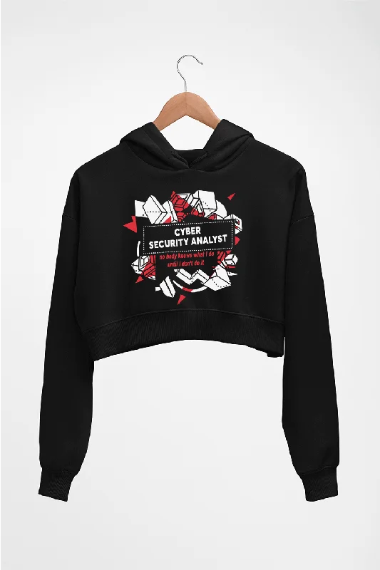 Cyber Security Crop HOODIE FOR WOMEN