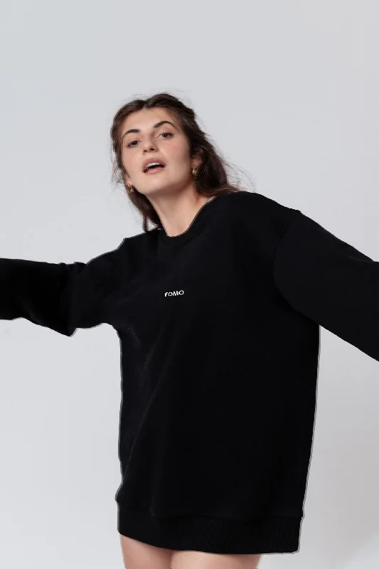 Fomo | Bestickter Bio-Baumwoll Frauen Pullover