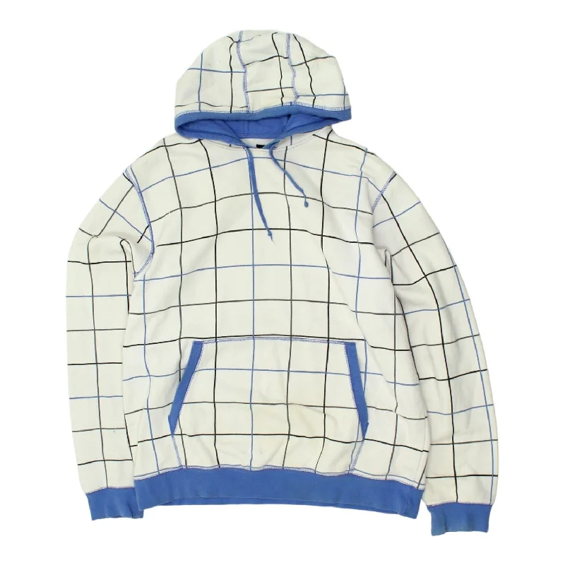 Foot Locker Mens White Square Patterned Pullover Hoodie | Sportswear Activewear