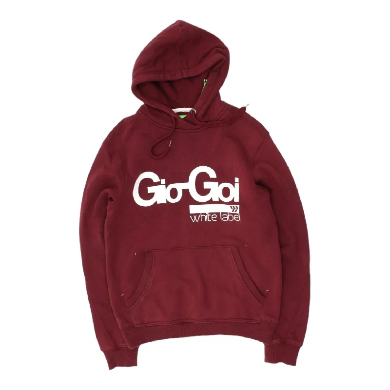 Gio-Goi White Label Mens Red Pullover Hoodie | Streetwear Sportswear VTG