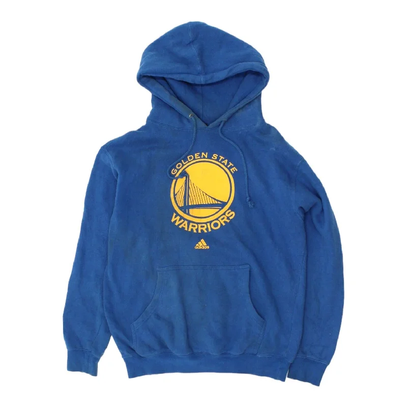 Golden State Warriors Adidas Mens Blue Pullover Hoodie | NBA Basketball VTG