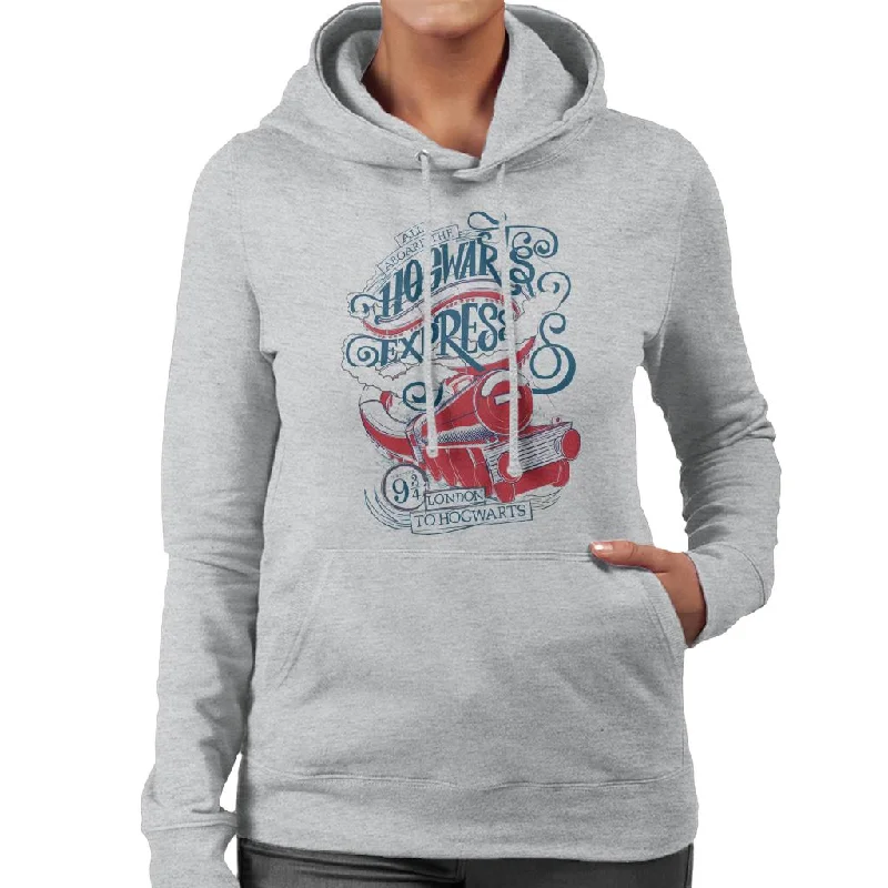 Harry Potter All Aboard The Hogwarts Express Women's Hooded Sweatshirt