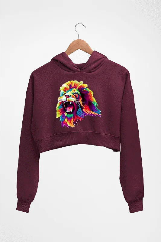 Lion Crop HOODIE FOR WOMEN