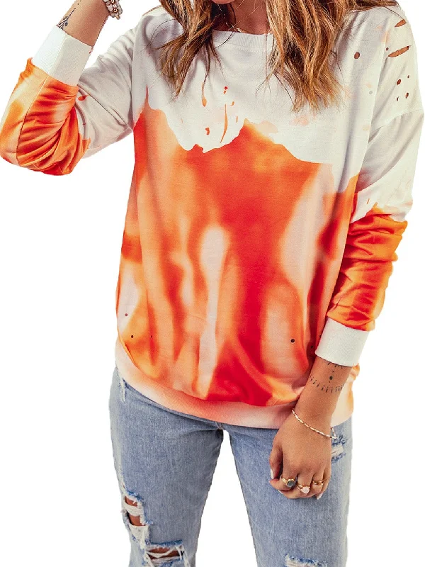 Long Sleeve Tie-Dye Pullover