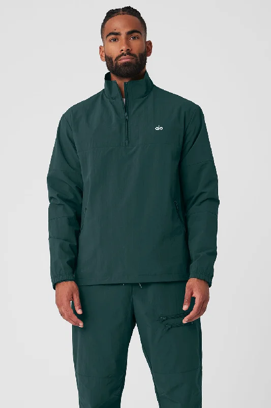 Takeaway Track Pullover - Midnight Green