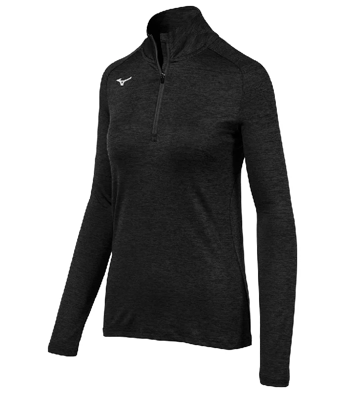 Mizuno Women's Alpha Half Zip Pullover Black