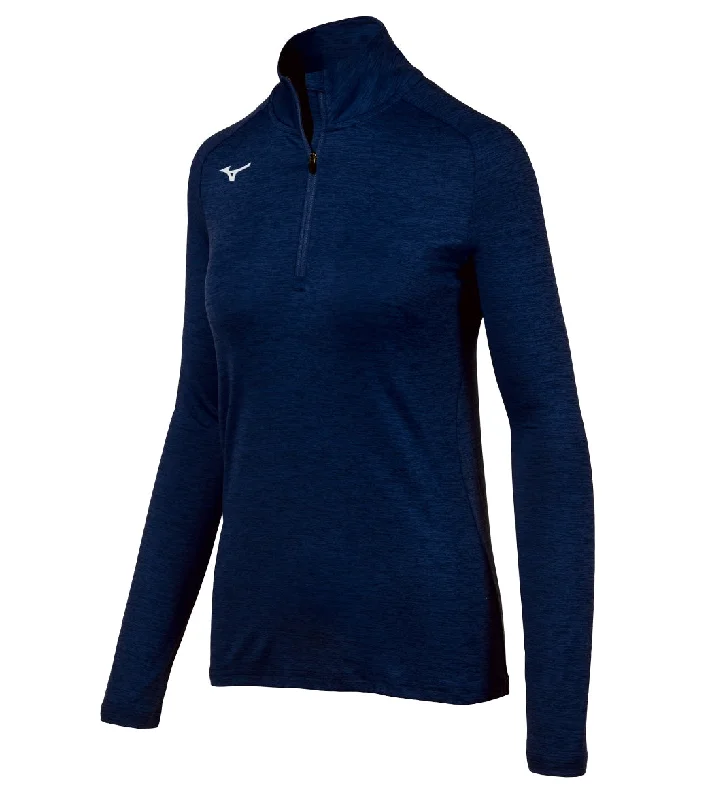 Mizuno Women's Alpha Half Zip Pullover Navy