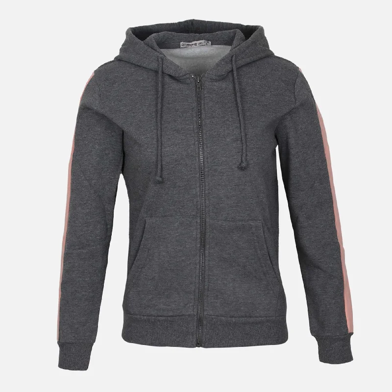 LADIES BASIC FLEECE FULLZIPPER HOODIE