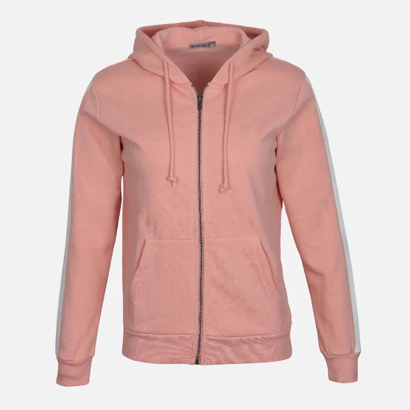 LADIES BASIC FLEECE FULLZIPPER HOODIE