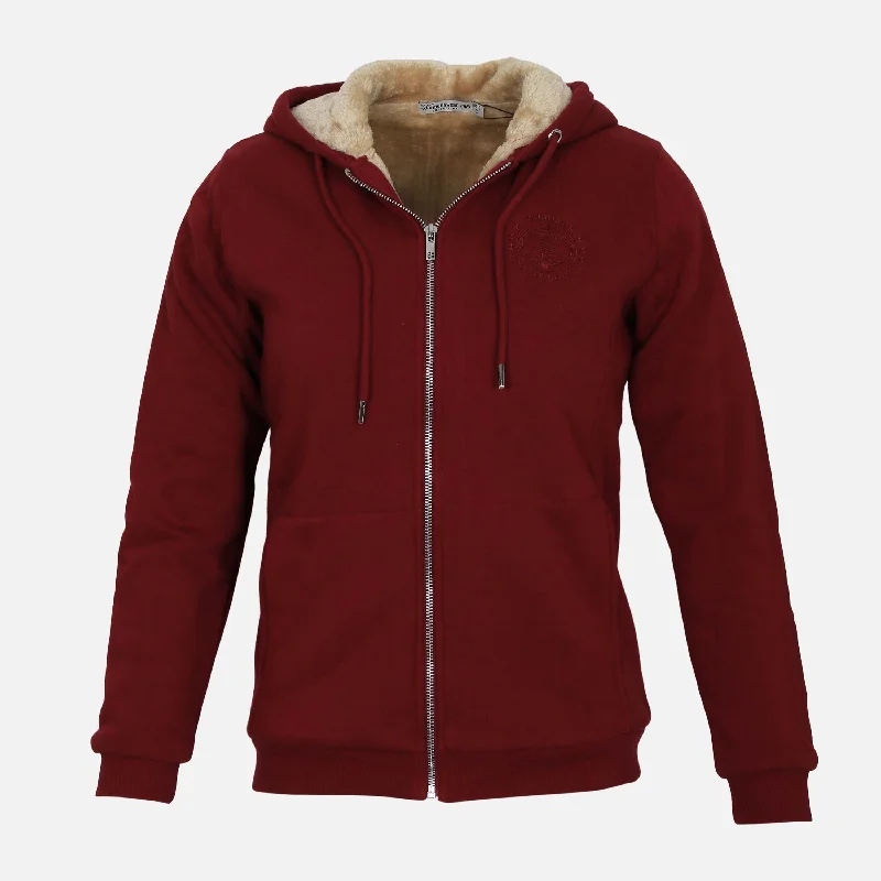 LADIES FUR LINED FULLZIPPER HOODIE