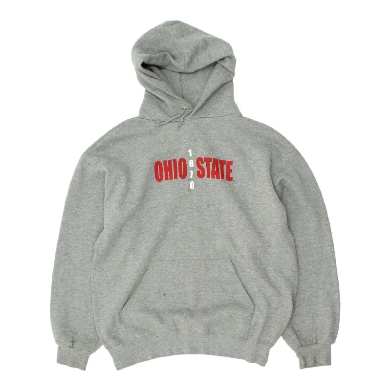 Ohio State 1870 Mens Grey Pullover Hoodie | Vintage College Sportswear VTG