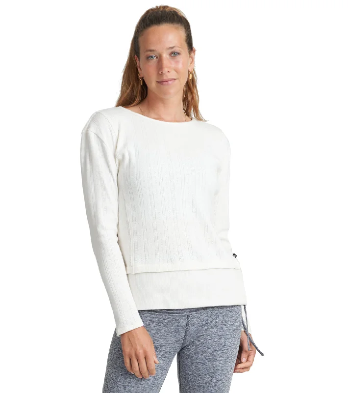 Thrive Societe Stash Pocket Pullover Cream