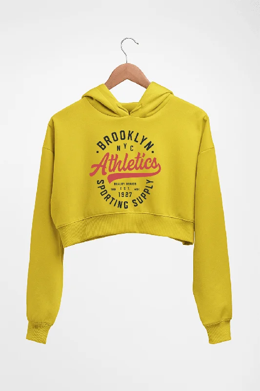 Varsity Brooklyn NYC Crop HOODIE FOR WOMEN