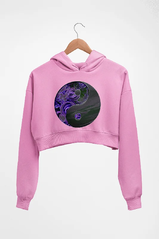 Yin Yang Crop HOODIE FOR WOMEN