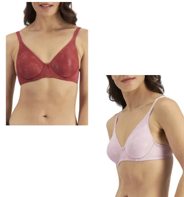 Berlei Womens Sweatergirl Bra 2 Pack - Pink / Red