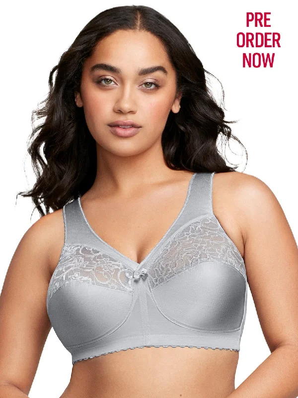 Glamorise Bra 1000 - Feel The Magic Wire-Free Support - Silver