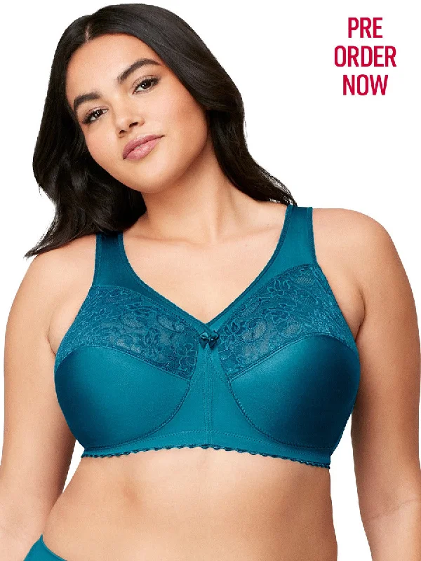 Glamorise Bra 1000 - Feel The Magic Wire-Free Support - Teal