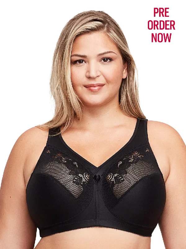 Glamorise Bra 1003 - Seamless Minimizer Support - Black