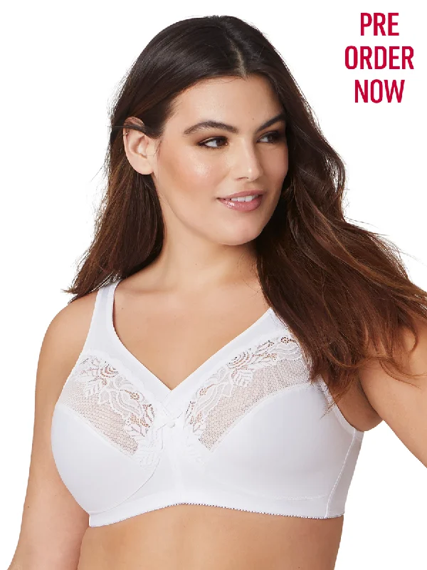 Glamorise Bra 1003 - Seamless Minimizer Support - White