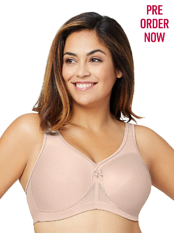 Glamorise Bra 1005 - Made To Move Wire-Free Support Bra - Beige